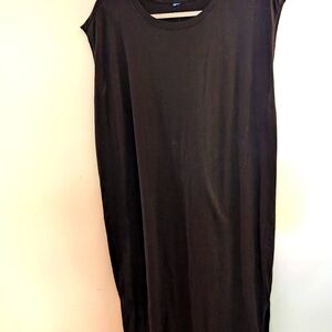 Old Navy sleeveless maxi column dress, XXL, black